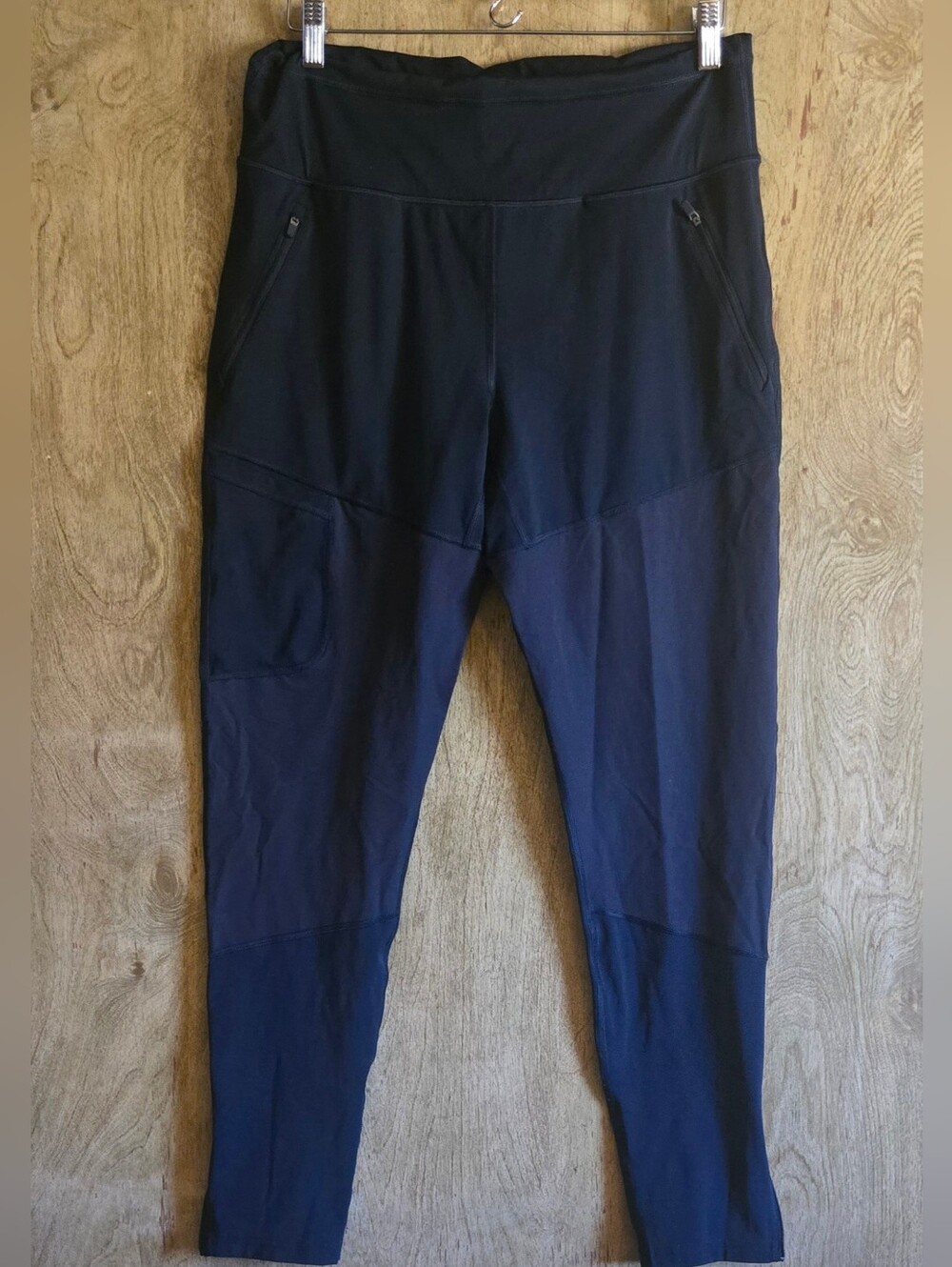 Kari Traa Dark Navy Blue Zipper Ankle Leggings